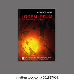 Vector book cover template. Flyer design / web templates / brochure designs technology backgrounds / catalog / poster / report / advertise publication.