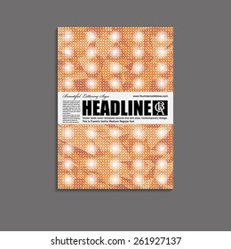 Vector book cover template. Flyer design / web templates / brochure designs technology backgrounds / catalog / poster / report / advertise publication.