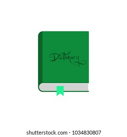 Vector book, dictionary , glossary . Isolated on white background.