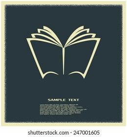 Vector book icon