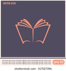 Vector book icon
