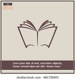Vector book icon