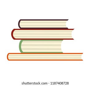 Vector book Icon. Books in various angles