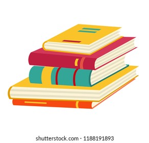 Vector book Icon. Books in various angles