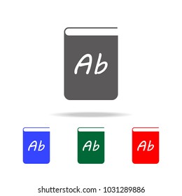 Vector book Icon. Elements in multi colored icons for mobile concept and web apps. Icons for website design and development, app development on white background