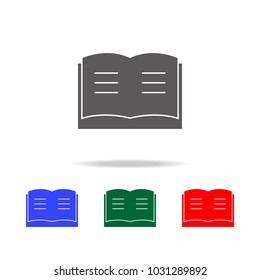 Vector book Icon. Elements in multi colored icons for mobile concept and web apps. Icons for website design and development, app development on white background