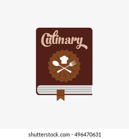 vector book icon flat illustration culinary symbol sign isolated mark image reading
