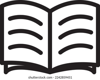 Vector Book icon for graphic and web design