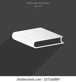 Vector book icon illustration background.