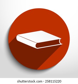 Vector book icon illustration background.
