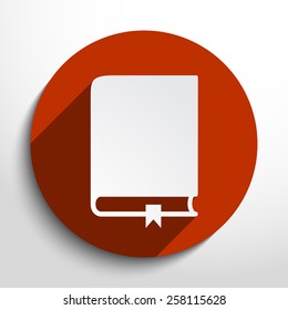 Vector book icon illustration background.