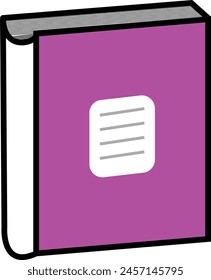 Vector book icon on white background. eps 10 book icon.