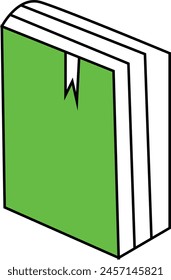 Vector book icon on white background. eps 10 book icon.