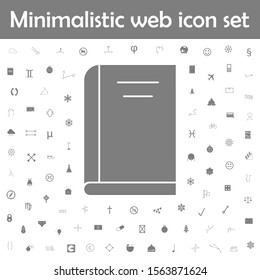 Vector book icon. Web, minimalistic icons universal set for web and mobile