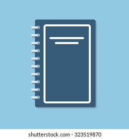 Vector book illustration. Education concept object - Eps 10.