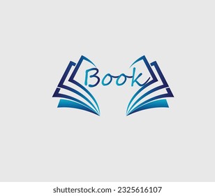 vector book illustration . vector book logo template  design 