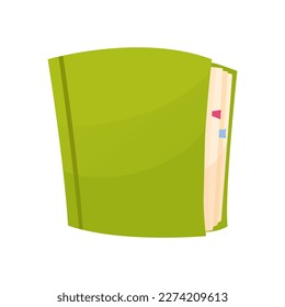 Vector book, illustration on white background, suitable for library design