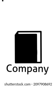 logotipo del libro vectorial que se utilizará como ilustración y símbolo de negocio
