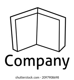 logotipo del libro vectorial que se utilizará como ilustración y símbolo de negocio