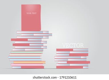 Libro de vectores Haz una ilustración en la pared, cartel.