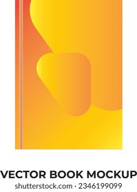 Vector book mockup easy expandable to any size