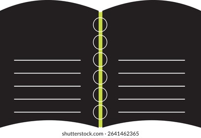 A vector book with round rebottles.