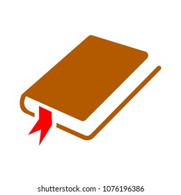 vector book symbol - education icon isolated