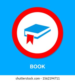 Vector Book Symbol - Education Icon Isolated