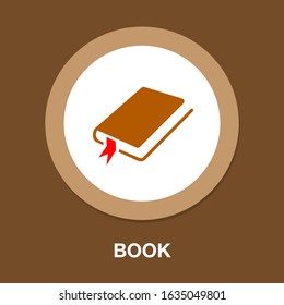 vector book symbol - education icon isolated