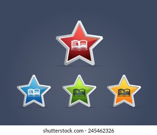 Vector Book Symbol Icons