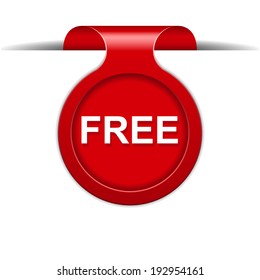 Vector bookmark with free message