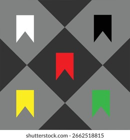 Vector Bookmark icon design for you website.