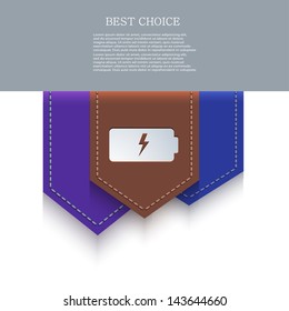 Vector bookmark icon. Eps10