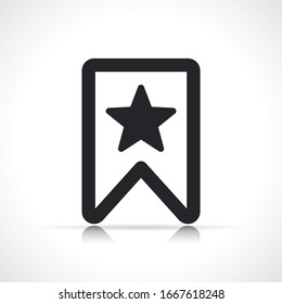 Vector bookmark icon symbol design