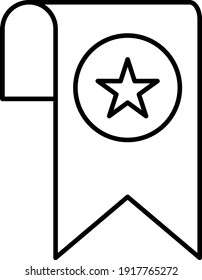 Diseño de iconos de esquema de marcador de vector
