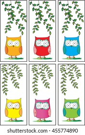 vector bookmarks set
