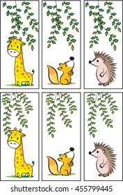 vector bookmarks set