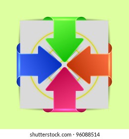 Vector bookmarks set. Easy to edit