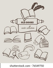 vector books collection