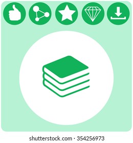 Vector books icon