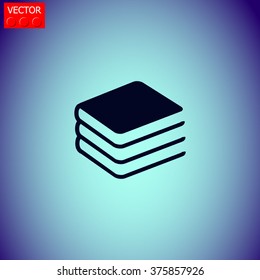 Vector books icon