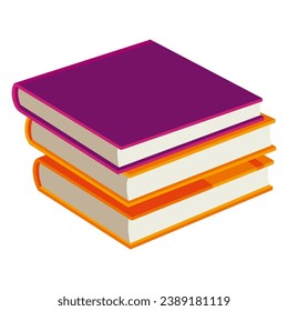 Vector books icon. Learning or education concept. Different design of books or notebooks. Reading, learn and receive education through books. Read more books