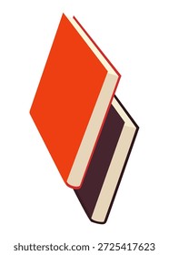 Ícone de livros vetoriais. Conceito de aprendizagem ou educação. Símbolo educacional desenhado à mão para os amantes do livro. Ler, aprender e receber educação através de livros. Ler mais livros