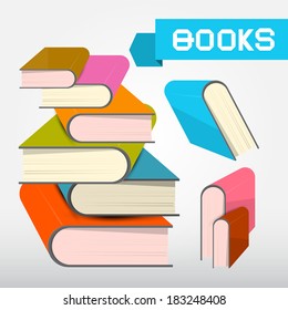 Vector Books Illustration
