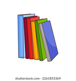 Libros vectoriales, ilustración aislada sobre fondo blanco