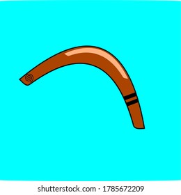 vector boomerang simple classic with color