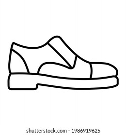 Vectorboot Outline Icon Design
