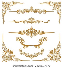 Vector Border Collection decoration element