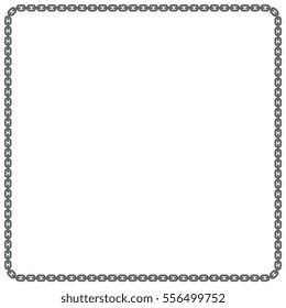A vector border constructed out of a heavy steel chain element.