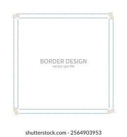 Vector Border Design. Border design vector illustration.